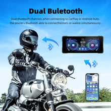 Load image into Gallery viewer, 7.0inch IPS Wireless Motorcycle CarPlay Navigation Android Auto Airplay Motorcycle Wireless Helmet Screen DVR with Dual Bluetooth
