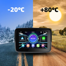 Load image into Gallery viewer, 5inch IPS Screen Portable Motorcycle Navigation Apple CarPlay Android Auto Display Screen Motorcycle Wireless Monitor Bluetooth Waterproof IP67
