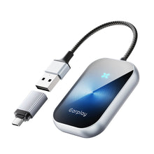 Load image into Gallery viewer, 2in 1 Car Android Auto Wireless Carplay Wired To Wireless Adapter Smart Carplay Plug And Play Ai Box Adapter For lPhone Car
