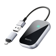 Load image into Gallery viewer, 2in 1 Car Android Auto Wireless Carplay Wired To Wireless Adapter Smart Carplay Plug And Play Ai Box Adapter For lPhone Car
