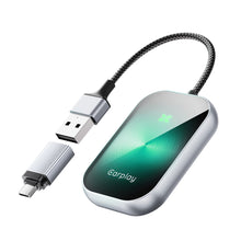 Load image into Gallery viewer, 2in 1 Car Android Auto Wireless Carplay Wired To Wireless Adapter Smart Carplay Plug And Play Ai Box Adapter For lPhone Car
