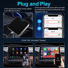 Load image into Gallery viewer, Car Smart Android Auto Wireless Carplay Ai Box Adapter Wired To Wireless Adapter Carplay Plug And Play For lPhone Phone
