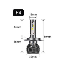 Load image into Gallery viewer, 1PC 200W Car LED Headlight H1 H8 H11 HB3 HB4 9005 9006 H4 H7 LED Lights 6000K 50000LM Auto LED Lamp Turbo Fog Light Bulbs DC 12V
