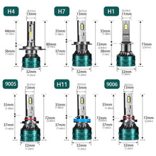Load image into Gallery viewer, 1PC H1 H4 H7 H11 9005 9006 LED Car Headlight LED Lamp High and Low Beam Bulbs Automobiles Lamp 40000LM Lights White

