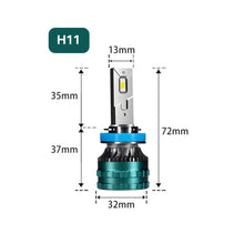 Load image into Gallery viewer, 1PC H1 H4 H7 H11 9005 9006 LED Car Headlight LED Lamp High and Low Beam Bulbs Automobiles Lamp 40000LM Lights White
