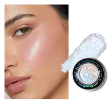Load image into Gallery viewer, 3 Colors Glitter Glossy Highlighter Powder Face Body Shimmer Powder Natural Stereoscopic Brighten Highlight Makeup Cosmetics
