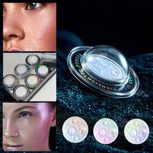 Load image into Gallery viewer, 3 Colors Glitter Glossy Highlighter Powder Face Body Shimmer Powder Natural Stereoscopic Brighten Highlight Makeup Cosmetics
