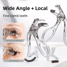 Load image into Gallery viewer, Fine Comb Tooth Wide-angle Eyelash Curler Local Eyelash Curler Natural Curling Long-lasting Shaping Eyelash Tools
