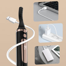Load image into Gallery viewer, USB Charging Electric Eyelash Curler Four-speed Temperature Control Electric Heating Curling Eyelash Curler Long-lasting Shaping Eyelash Tool
