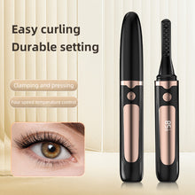 Load image into Gallery viewer, USB Charging Electric Eyelash Curler Four-speed Temperature Control Electric Heating Curling Eyelash Curler Long-lasting Shaping Eyelash Tool
