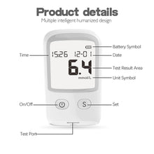 Load image into Gallery viewer, Household Precision Blood Glucose Meter Automatic Non-adjustable Code Blood Glucose Monitor Test Paper Blood Glucose Measuring Instrument
