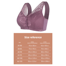 Load image into Gallery viewer, Lace Front Button Underwear Comfortable Soft Cotton Cup Vest Type Middle-aged And Elderly Without Underwire Underwear
