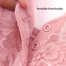 Load image into Gallery viewer, Lace Front Button Underwear Comfortable Soft Cotton Cup Vest Type Middle-aged And Elderly Without Underwire Underwear
