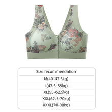 Load image into Gallery viewer, Printed Front Button Middle-aged And Elderly Underwear Lightweight Breathable Anti-sagging Without Underwire Underwear
