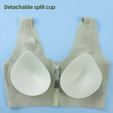 Load image into Gallery viewer, Printed Front Button Middle-aged And Elderly Underwear Lightweight Breathable Anti-sagging Without Underwire Underwear
