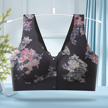Load image into Gallery viewer, Printed Front Button Middle-aged And Elderly Underwear Lightweight Breathable Anti-sagging Without Underwire Underwear

