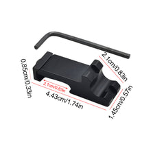 Load image into Gallery viewer, 1PC Mini Flashlight Side Support 45° Inclined Rail Flashlight Accessories DD/PO/KAC Machine Sight Side Hanging For 20MM Aluminum Alloy Guide Rail
