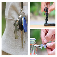 Load image into Gallery viewer, 1PC Outdoor Stainless Steel Keychain Multi-Functional EDC Gadget Portable Screwdriver Bottle Opener Nail File
