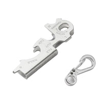 Load image into Gallery viewer, 1PC Outdoor Stainless Steel Keychain Multi-Functional EDC Gadget Portable Screwdriver Bottle Opener Nail File
