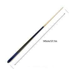 Load image into Gallery viewer, 1PC 13MM 1/2 Split Blue Handle Ash Wood Billiard Cue Stainless Steel Thread Connection American Head Pool Cue

