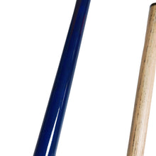 Load image into Gallery viewer, 1PC 13MM 1/2 Split Blue Handle Ash Wood Billiard Cue Stainless Steel Thread Connection American Head Pool Cue

