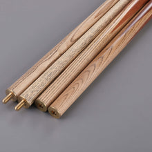 Load image into Gallery viewer, 145CM 1/2 Split Ash Billiard Cue 10MM Club Head Double Section Hand Fork Lever Billiard Supplies
