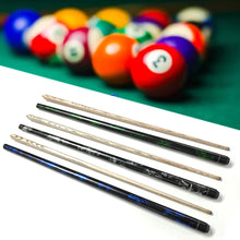 Load image into Gallery viewer, 146CM 10MM Club Head Ash Wood 1/2 Split Billiards Cue Chinese Black Eight Snooker Cue
