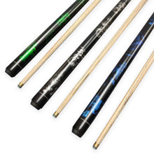Load image into Gallery viewer, 146CM 10MM Club Head Ash Wood 1/2 Split Billiards Cue Chinese Black Eight Snooker Cue
