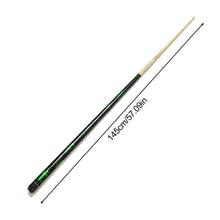Load image into Gallery viewer, 146CM 10MM Club Head Ash Wood 1/2 Split Billiards Cue Chinese Black Eight Snooker Cue
