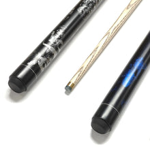 Load image into Gallery viewer, 146CM 10MM Club Head Ash Wood 1/2 Split Billiards Cue Chinese Black Eight Snooker Cue
