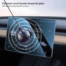 Load image into Gallery viewer, Car GPS Navigation High-definition Tempered Glass Screen Dashboard Display Protector Cover Interior Protective Film Accessories With Tool For Tesla Model 3 Y
