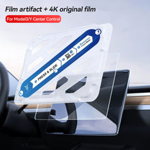 Load image into Gallery viewer, Car GPS Navigation High-definition Tempered Glass Screen Dashboard Display Protector Cover Interior Protective Film Accessories With Tool For Tesla Model 3 Y
