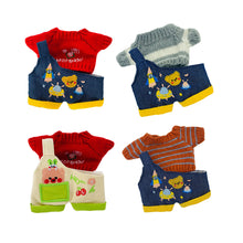Load image into Gallery viewer, 20CM Cotton Doll Rompers Cartoon Plush Doll Replacement Outfit Playing House Accessories Mini Clothes
