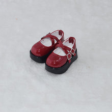Load image into Gallery viewer, 1 Pair 1/4 BJD PU Leather Doll Shoes High Heels Leather Shoes for Little 16 inches Sharon Doll Clothing Accessories Toys
