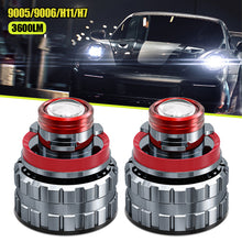 Load image into Gallery viewer, Piar Car H7 H11 H8 H9 9005 HB3 9006 Convex Lens LED Fog Light Bulb Led Fog Lamp Lens 6000K High Bright White 3600LM Fog Light For DC12V
