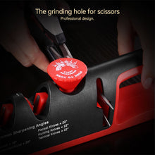 Load image into Gallery viewer, 4 In 1 Tungsten Steel Kitchen Facilitative Sharpener Tool Angle Adjustable Knives Sharpener Professional Knife Sharpening Kitchen Tool
