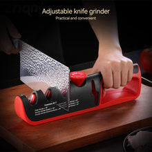 Load image into Gallery viewer, 4 In 1 Tungsten Steel Kitchen Facilitative Sharpener Tool Angle Adjustable Knives Sharpener Professional Knife Sharpening Kitchen Tool
