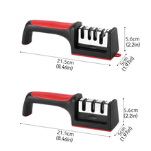 Load image into Gallery viewer, 3/4-Segment Tungsten Steel Kitchen Sharpener Tool Hand-Held Knives Sharpener Professional Knife Sharpening Kitchen Tool
