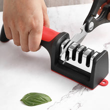 Load image into Gallery viewer, 3/4-Segment Tungsten Steel Kitchen Sharpener Tool Hand-Held Knives Sharpener Professional Knife Sharpening Kitchen Tool
