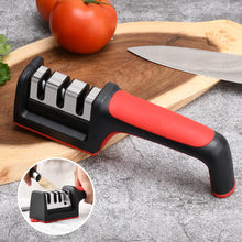Load image into Gallery viewer, 3/4-Segment Tungsten Steel Kitchen Sharpener Tool Hand-Held Knives Sharpener Professional Knife Sharpening Kitchen Tool
