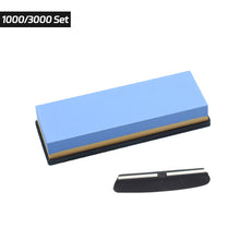 Load image into Gallery viewer, Sharpening Stone Double-sided Knives Whetstone Professional Knife Sharpener Grinding Stone With Non-slip Base Kitchen Tool
