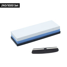 Load image into Gallery viewer, Sharpening Stone Double-sided Knives Whetstone Professional Knife Sharpener Grinding Stone With Non-slip Base Kitchen Tool
