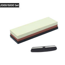 Load image into Gallery viewer, Sharpening Stone Double-sided Knives Whetstone Professional Knife Sharpener Grinding Stone With Non-slip Base Kitchen Tool
