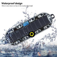 Load image into Gallery viewer, Solar Power Mortorcycle Car LED Warning Light Night Ride Tail Light Anti-rear Strobe Light for Motorcycle Electric Vehicle Bicycle
