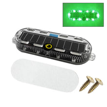 Load image into Gallery viewer, Solar Power Mortorcycle Car LED Warning Light Night Ride Tail Light Anti-rear Strobe Light for Motorcycle Electric Vehicle Bicycle

