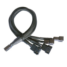 Load image into Gallery viewer, New 4 Pin Pwm Fan Cable 1 To 4/3/2/1 Ways Splitter Black Sleeved 27cm Extension Cable Connector Pwm Extension Cables
