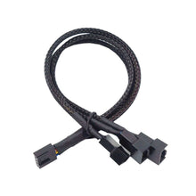 Load image into Gallery viewer, New 4 Pin Pwm Fan Cable 1 To 4/3/2/1 Ways Splitter Black Sleeved 27cm Extension Cable Connector Pwm Extension Cables
