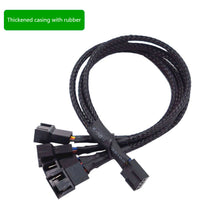 Load image into Gallery viewer, New 4 Pin Pwm Fan Cable 1 To 4/3/2/1 Ways Splitter Black Sleeved 27cm Extension Cable Connector Pwm Extension Cables
