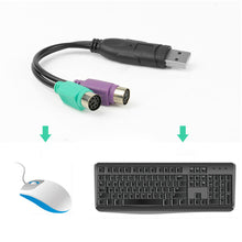 Load image into Gallery viewer, 1PC USB Male To PS/2 PS2 Female Converter Cable Cord Converter Adapter Keyboard
