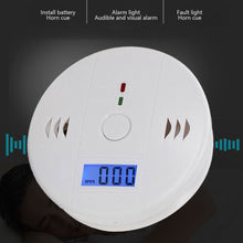 Load image into Gallery viewer, LCD CO Sensor Work Alone Built In 85dB Siren Sound Independent Carbon Monoxide Poisoning Warning Alarm Detector
